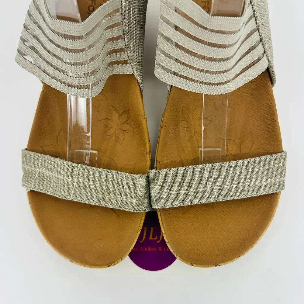 Skechers Women's Beverlee - Smitten Kitten Luxe Foam Wedge Sandals 38527 Size 9
